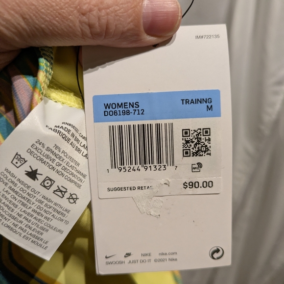 B5 Nike 7/8 Leggings Tight Fit Mid Rise Sz Medium NWT - Picture 9 of 11